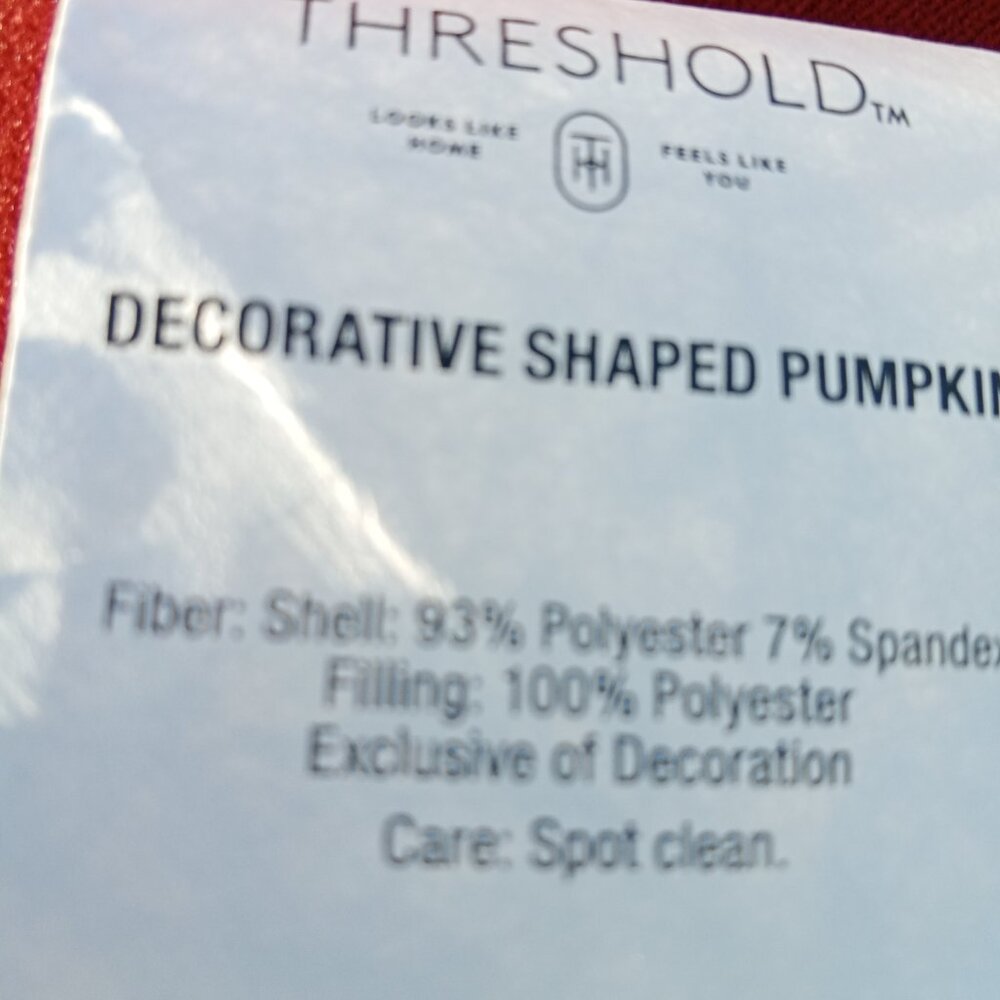 Big Fall Decor Pumpkins Cranberry and White /Cream Velvet Halloween - Picture 6 of 7